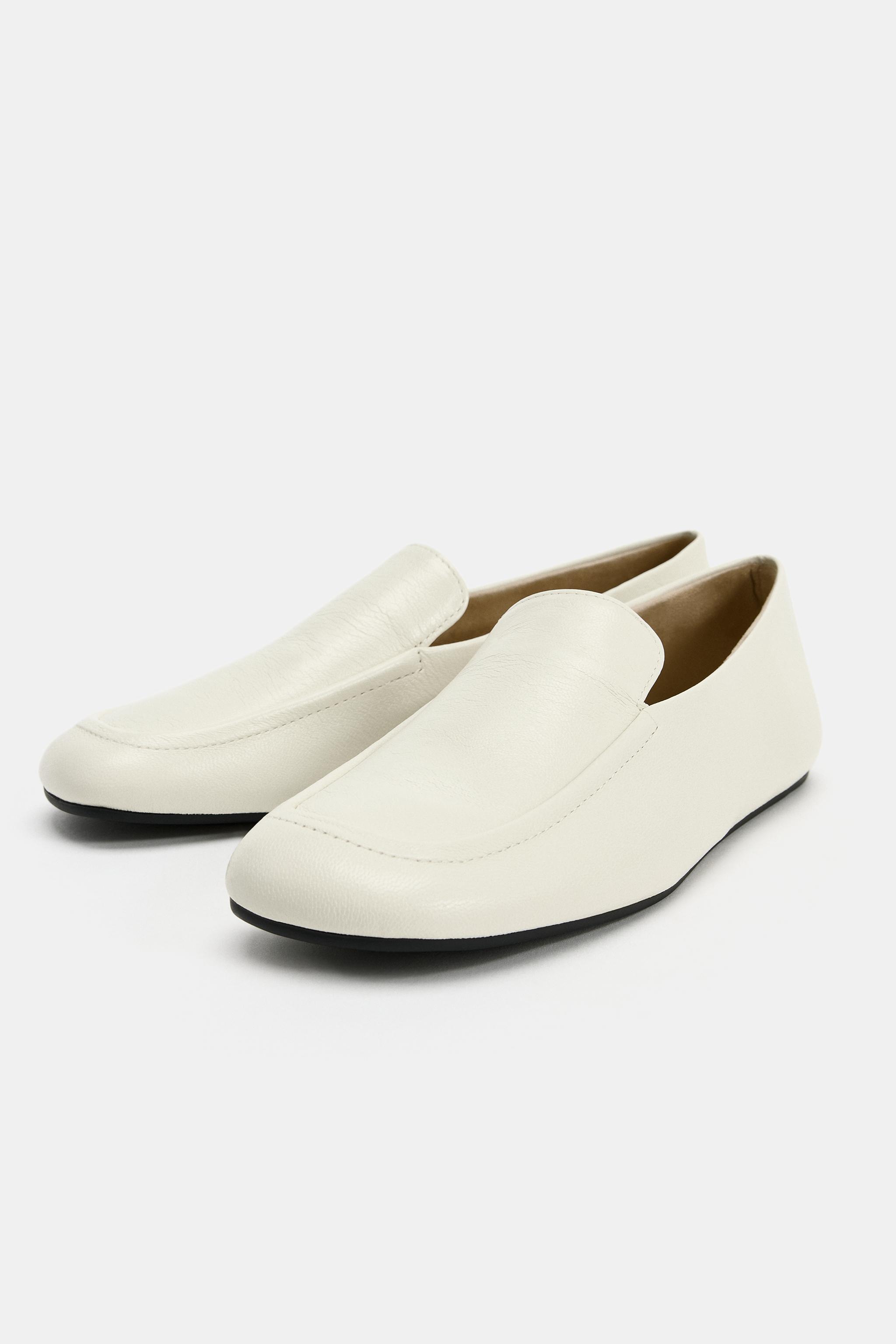SOFT LEATHER FLAT LOAFERS
